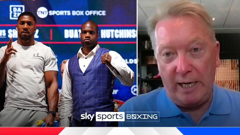 Promoter Frank Warren insists Daniel Dubois has a better recent record than Anthony Joshua ahead of their Wembley showdown.