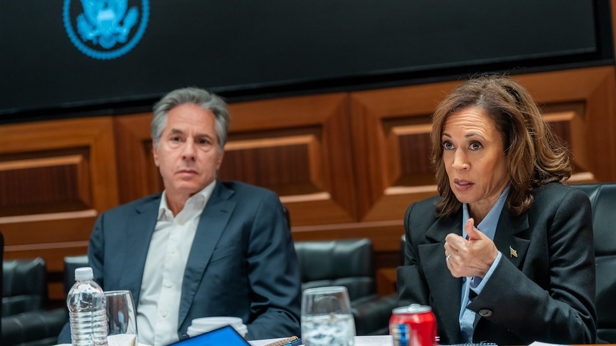 Harris and Blinken in Situation Room 