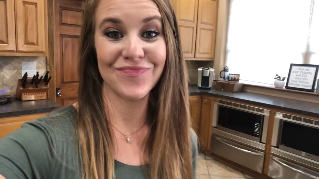 Jana Duggar in the kitchen on YouTube.