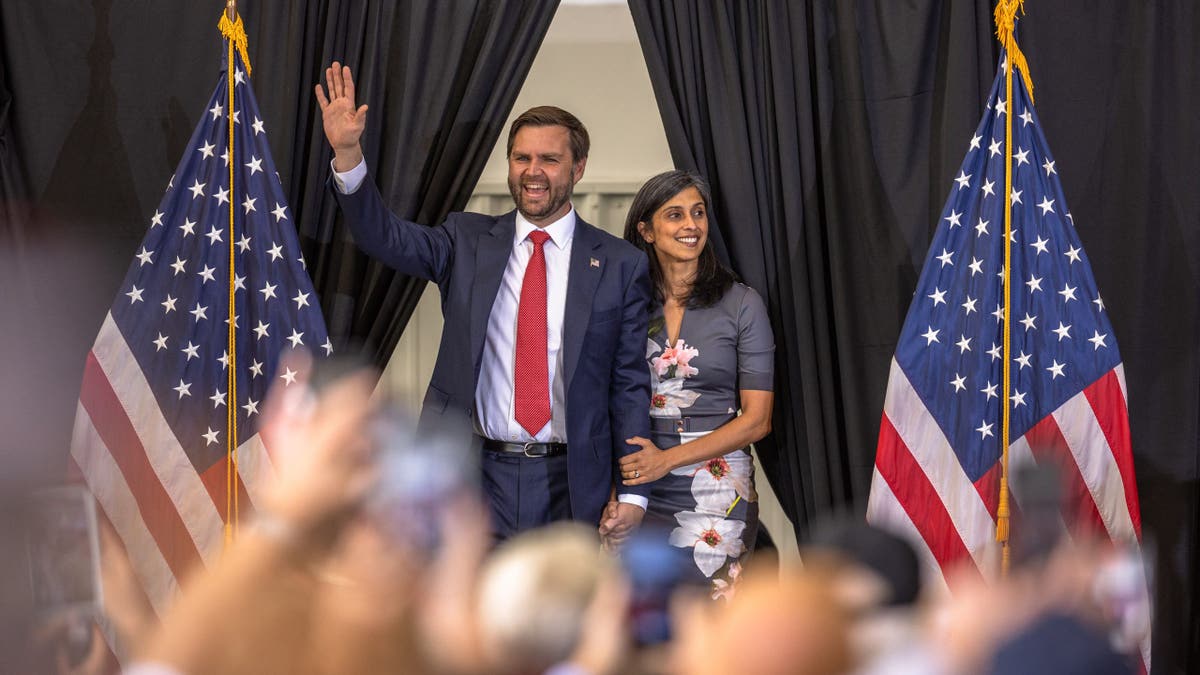 JD and Usha Vance in North Carolina