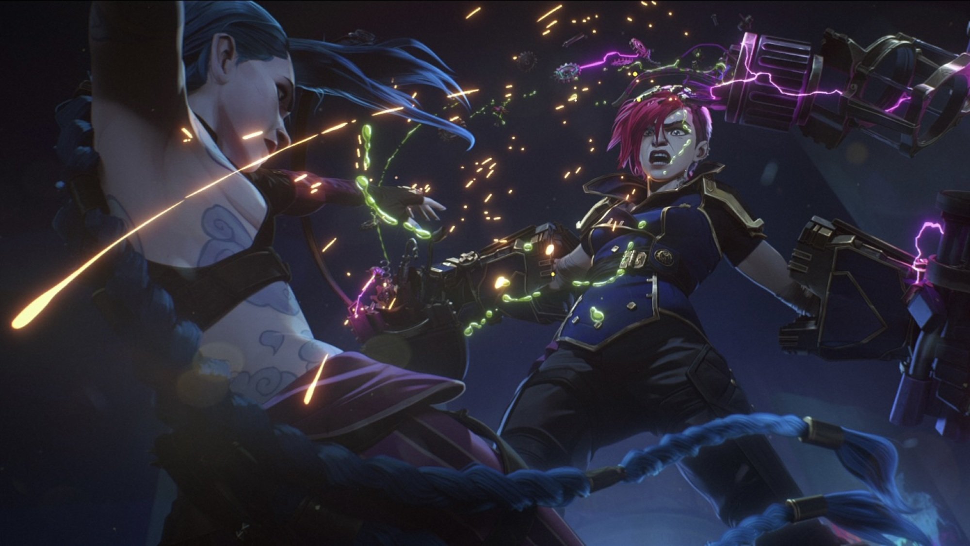 Jinx and Vi battle it out in Arcane Season 2