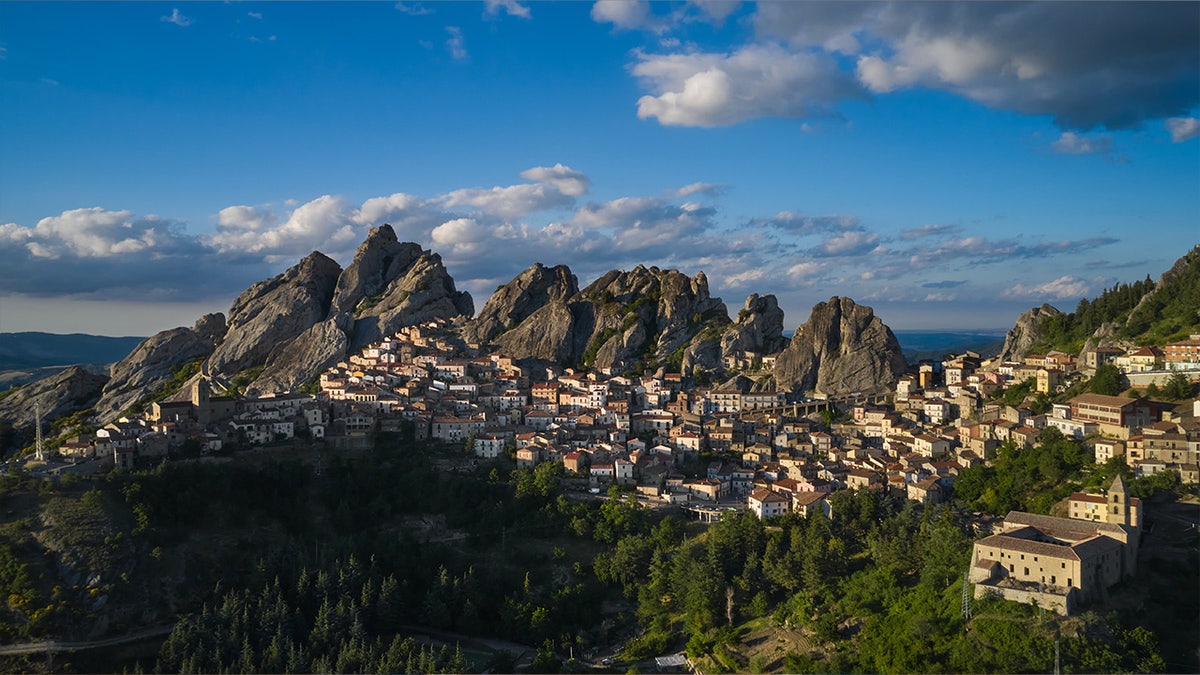 Landcape of Pietrapertosa, Italy