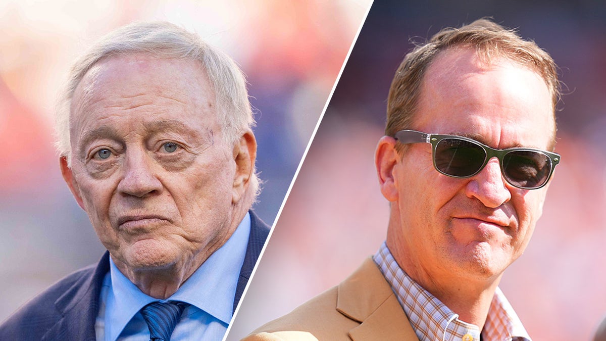 Jerry Jones and Peyton Manning