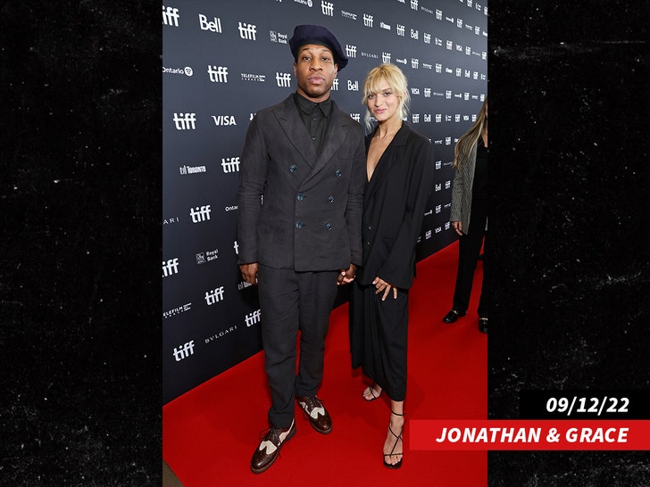 Jonathan Majors and Grace Jabbari getty 3