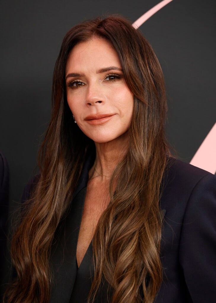 Victoria Beckham attends the premiere of 'Lola' at Regency Bruin Theatre on February 03, 2024 in Los Angeles, California.