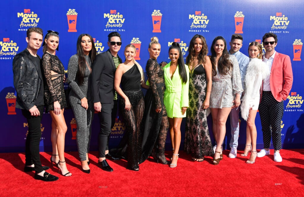 The cast of Vanderpump Rules attend the 2019 MTV Movie and TV Awards at Barker Hangar on June 15, 2019 in Santa Monica, California.