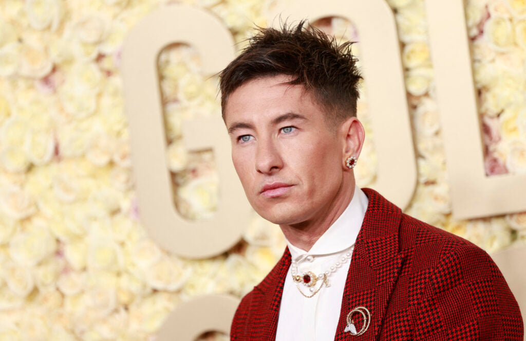 Irish actor Barry Keoghan arrives for the 81st annual Golden Globe Awards at The Beverly Hilton hotel in Beverly Hills, California, on January 7, 2024. 