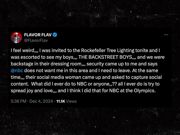 flavor flav backstreet boys rockafeller tree