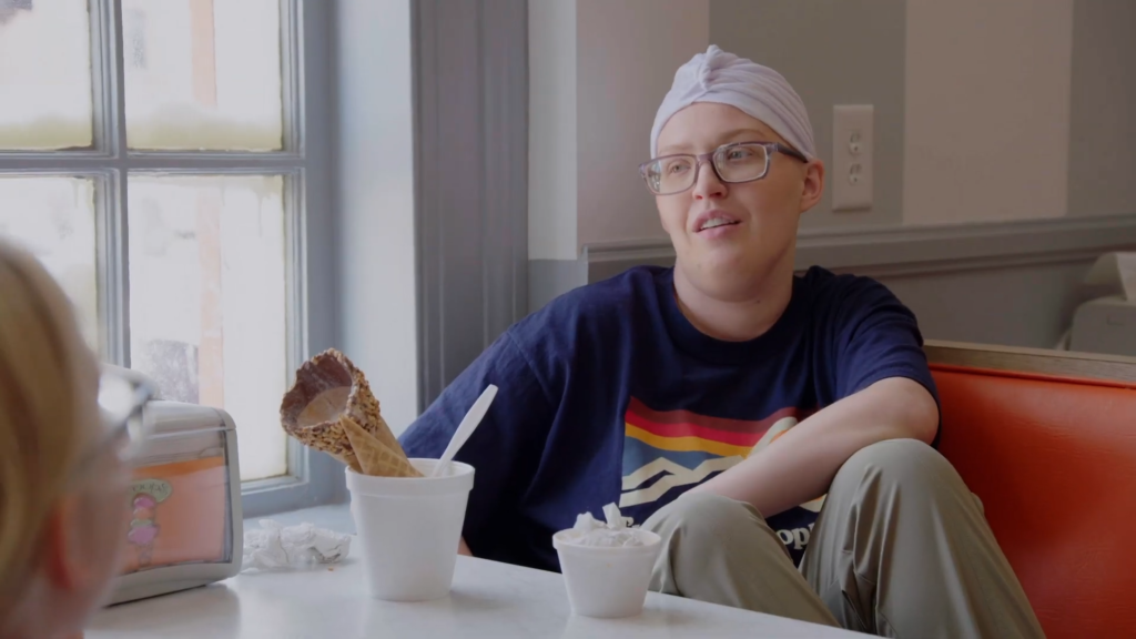 Anna Cardwell eats ice cream on a 2024 episode of Mama June: Family Crisis.