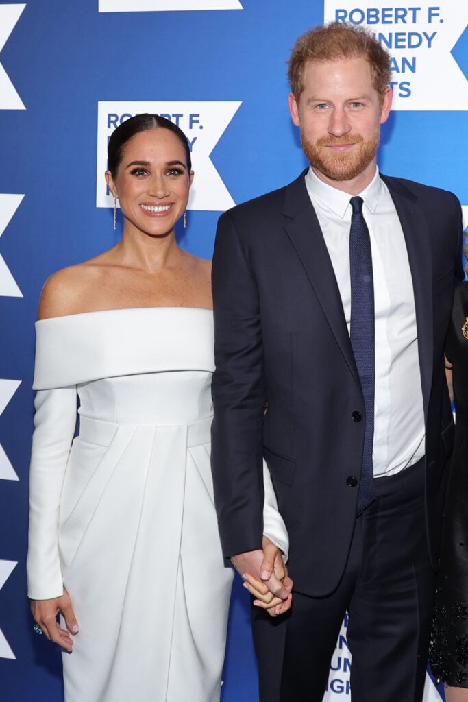 Meghan, Duchess of Sussex and Prince Harry, Duke of Sussex attend the 2022 Robert F. Kennedy Human Rights Ripple of Hope Gala at New York Hilton on December 06, 2022 in New York City.