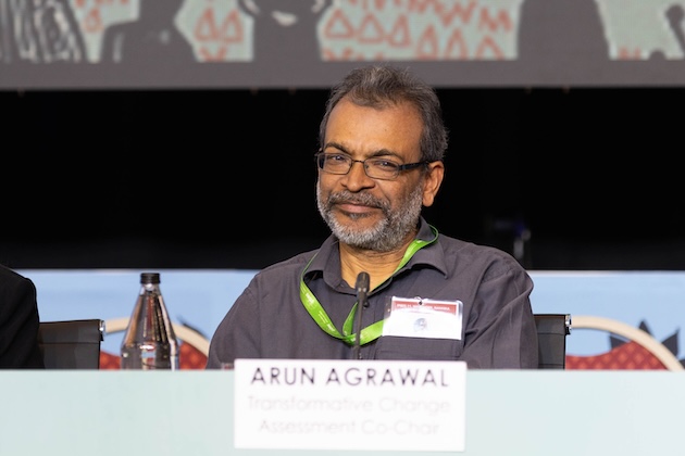 Prof. Arun Agrawal. Credit: Kiara Worth/IPBES