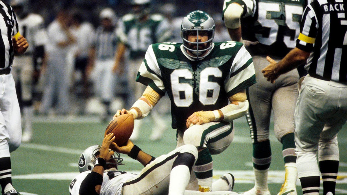 Bill Bergey during an Eagles game