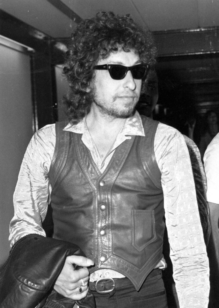 American folk-rock singer-songwriter Bob Dylan. 