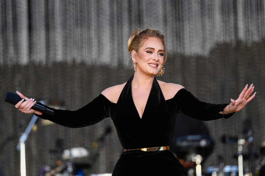 Adele performs on stage as American Express present BST Hyde Park in Hyde Park on July 01, 2022 in London, England. 