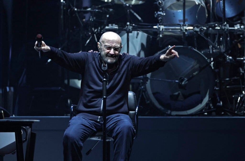 Phil Collins on stage on March 16, 2022.