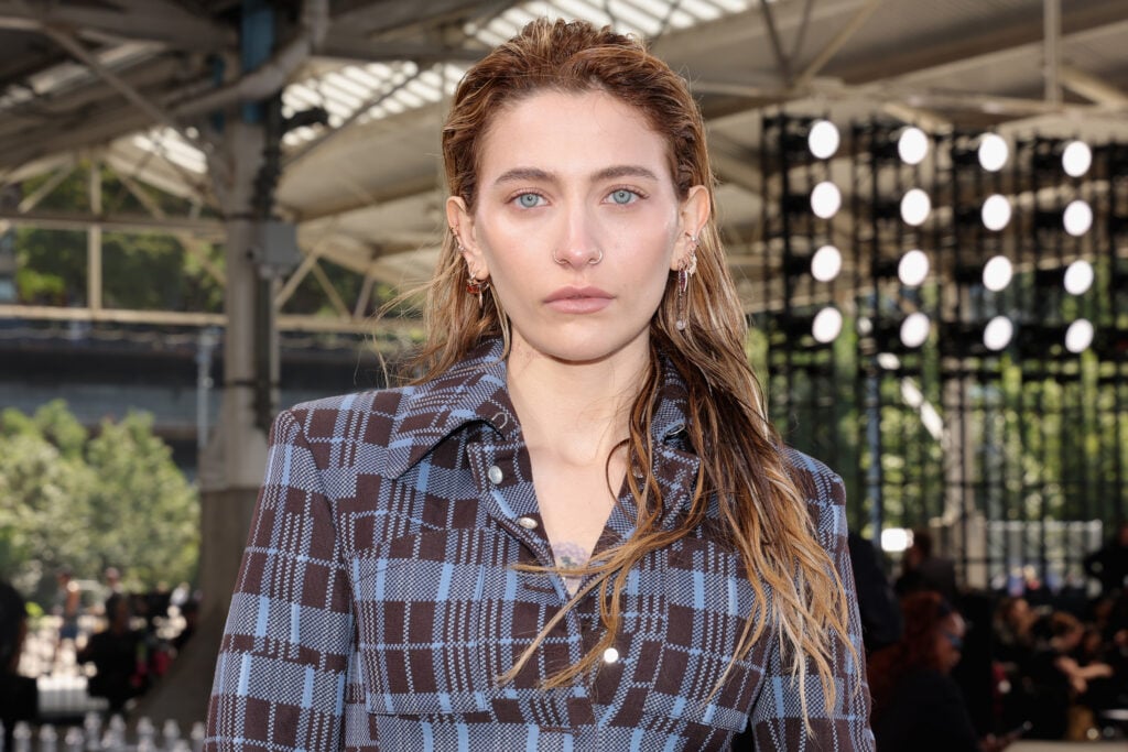 Paris Jackson attends the Off-White fashion show during the September 2024 New York Fashion Week on September 08, 2024 in New York City.