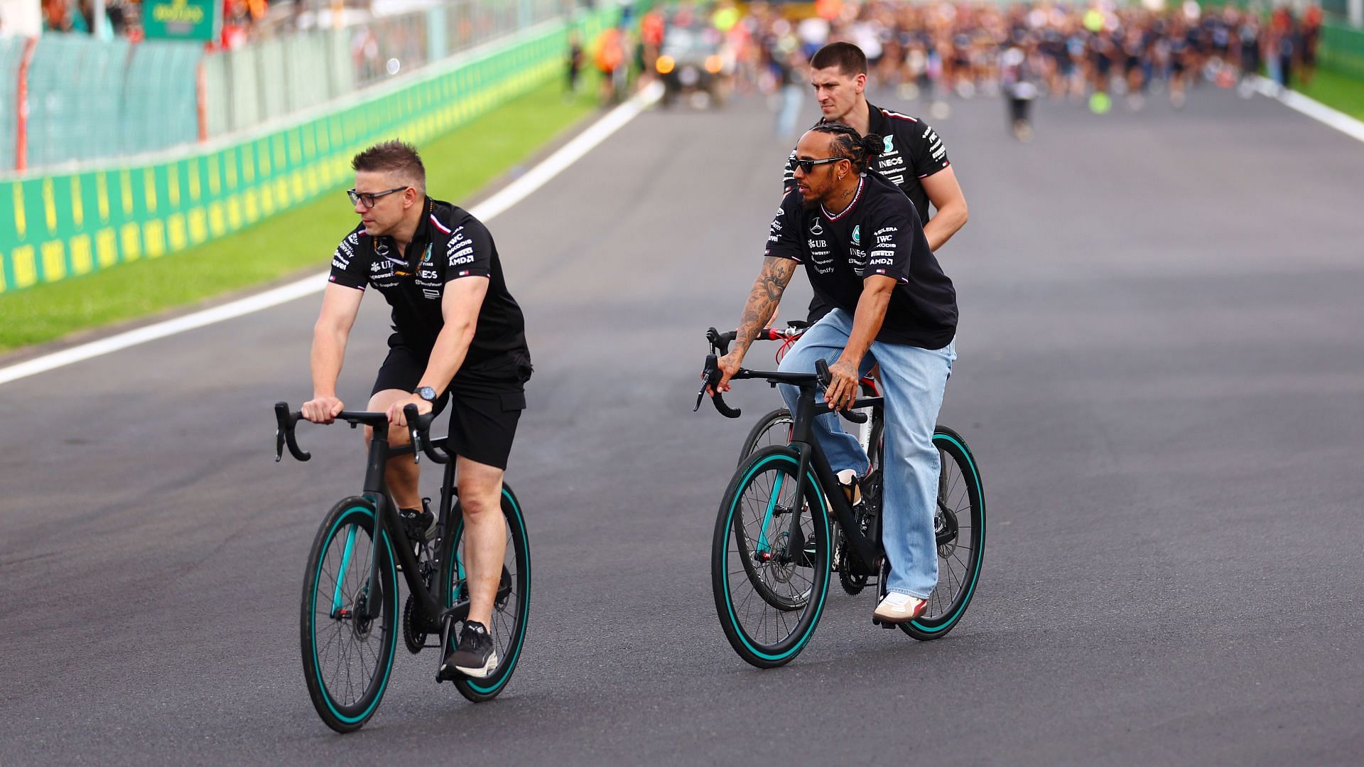 Lewis Hamilton and Peter Bonnington