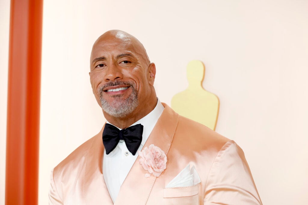 Dwayne Johnson attends the 95th Annual Academy Awards on March 12, 2023 in Hollywood, California. 