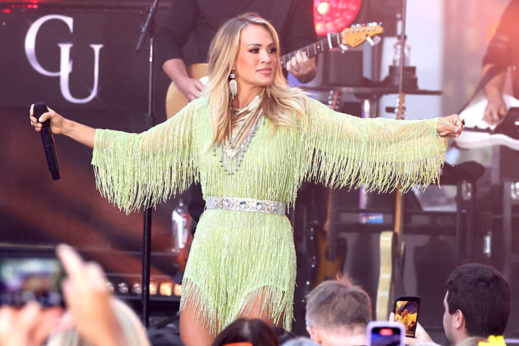 Carrie Underwood Performs On NBC's "Today" at Rockefeller Plaza on September 14, 2023 in New York City.