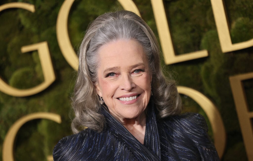 Kathy Bates attends the Golden Globe Awards on January 5, 2025.