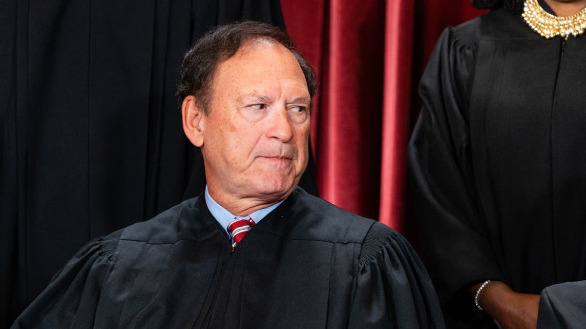 Associate Justice Samuel Alito Jr. during the formal group photograph at the Supreme Court in Washington, DC, US, on Friday, Oct. 7, 2022. 