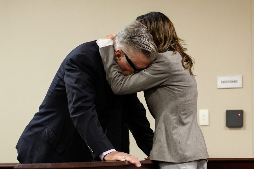 Alec Baldwin and Hilaria Baldwin on July 12, 2024.