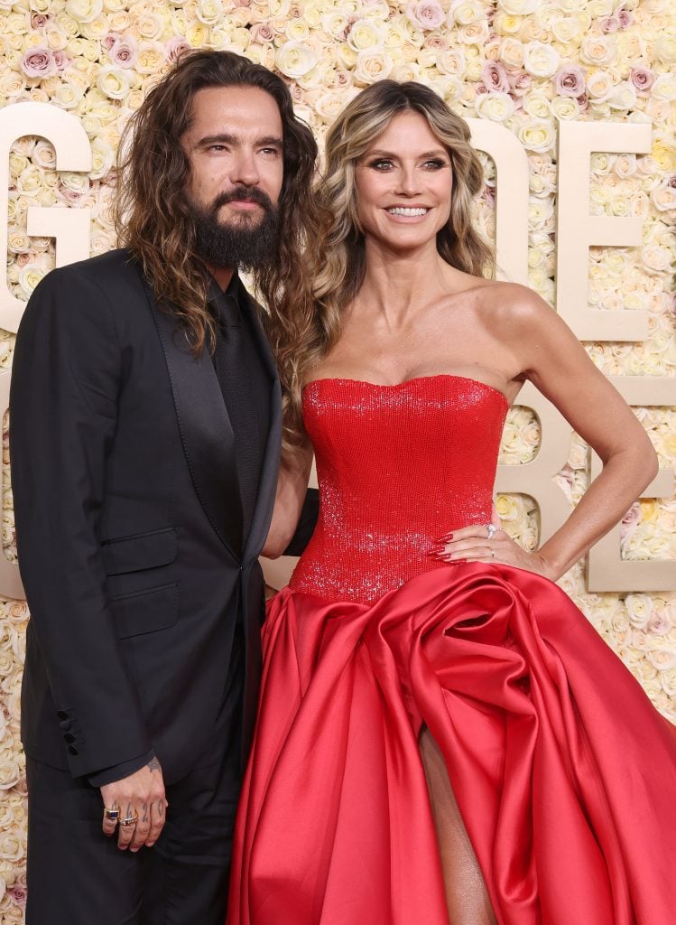 Tom Kaulitz and wife Heidi Klum on January 7, 2024.