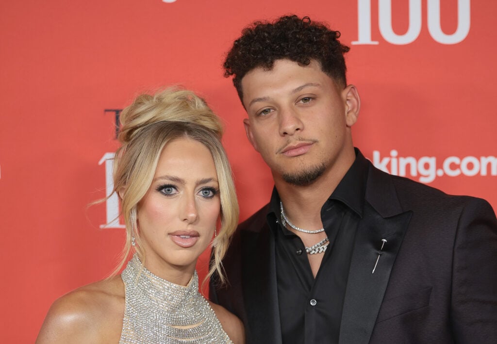 Brittany Mahomes and Patrick Mahomes attend the 2024 TIME100 Gala at Jazz at Lincoln Center on April 25, 2024 in New York City.