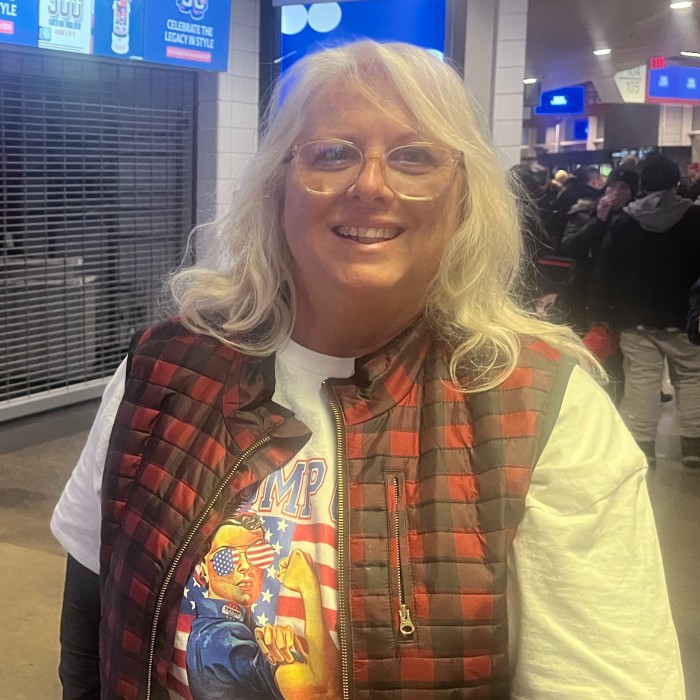 Portrait of Elizabeth Nottingham standing inside the Capital One Arena