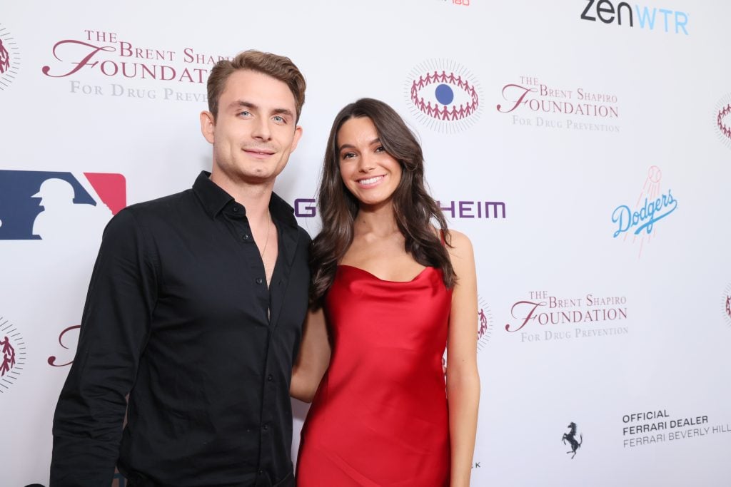 James Kennedy and Ally Lewber attend The Brent Shapiro Foundation's Summer Spectacular 2023 at The Beverly Hilton on September 30, 2023 in Beverly Hills, California.