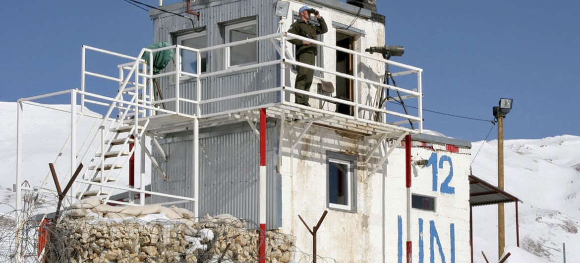 An UNDOF observation post in the Golan Heights, Syria. (file)