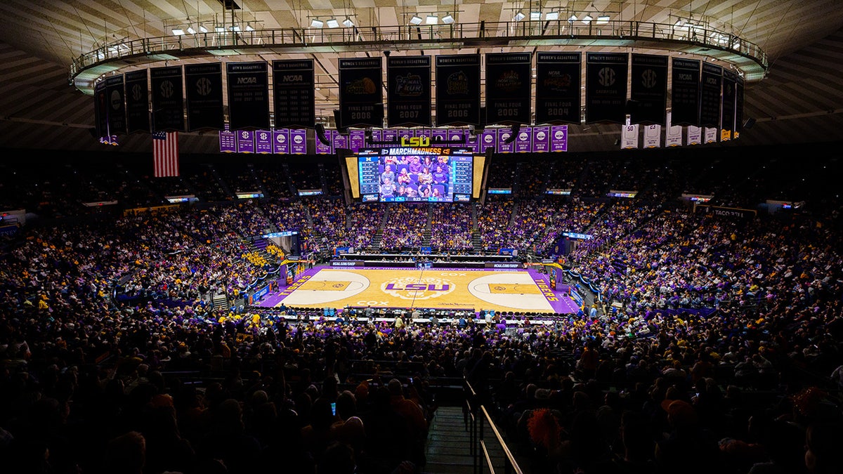 General view of LSU's basketball arena