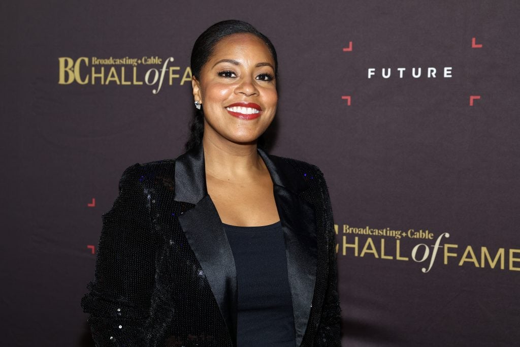 Sheinelle Jones attends the 2023 Broadcasting + Cable Hall Of Fame Gala at The Ziegfeld Ballroom on May 03, 2023 in New York City. 