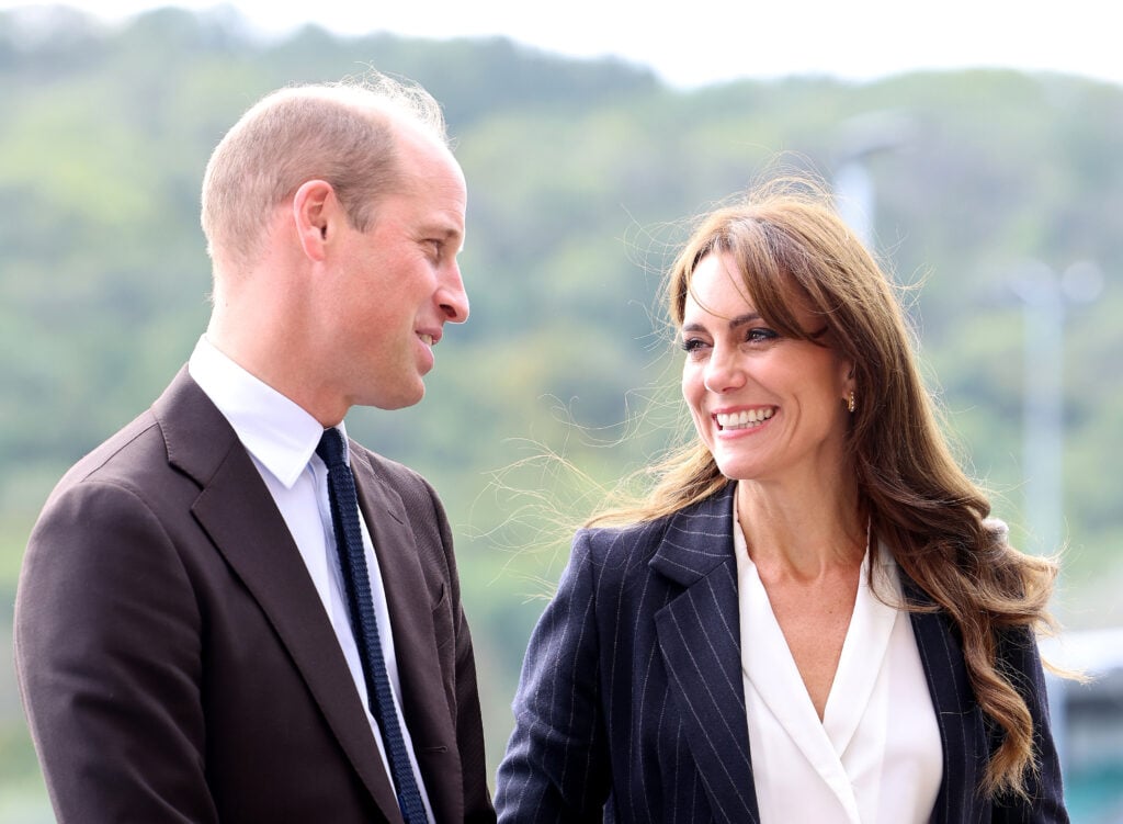 Prince William, Prince of Wales and Catherine, Princess of Wales visits Fitzalan High School as she celebrates the beginning of Black History Month on October 03, 2023 in Cardiff, Wales. 