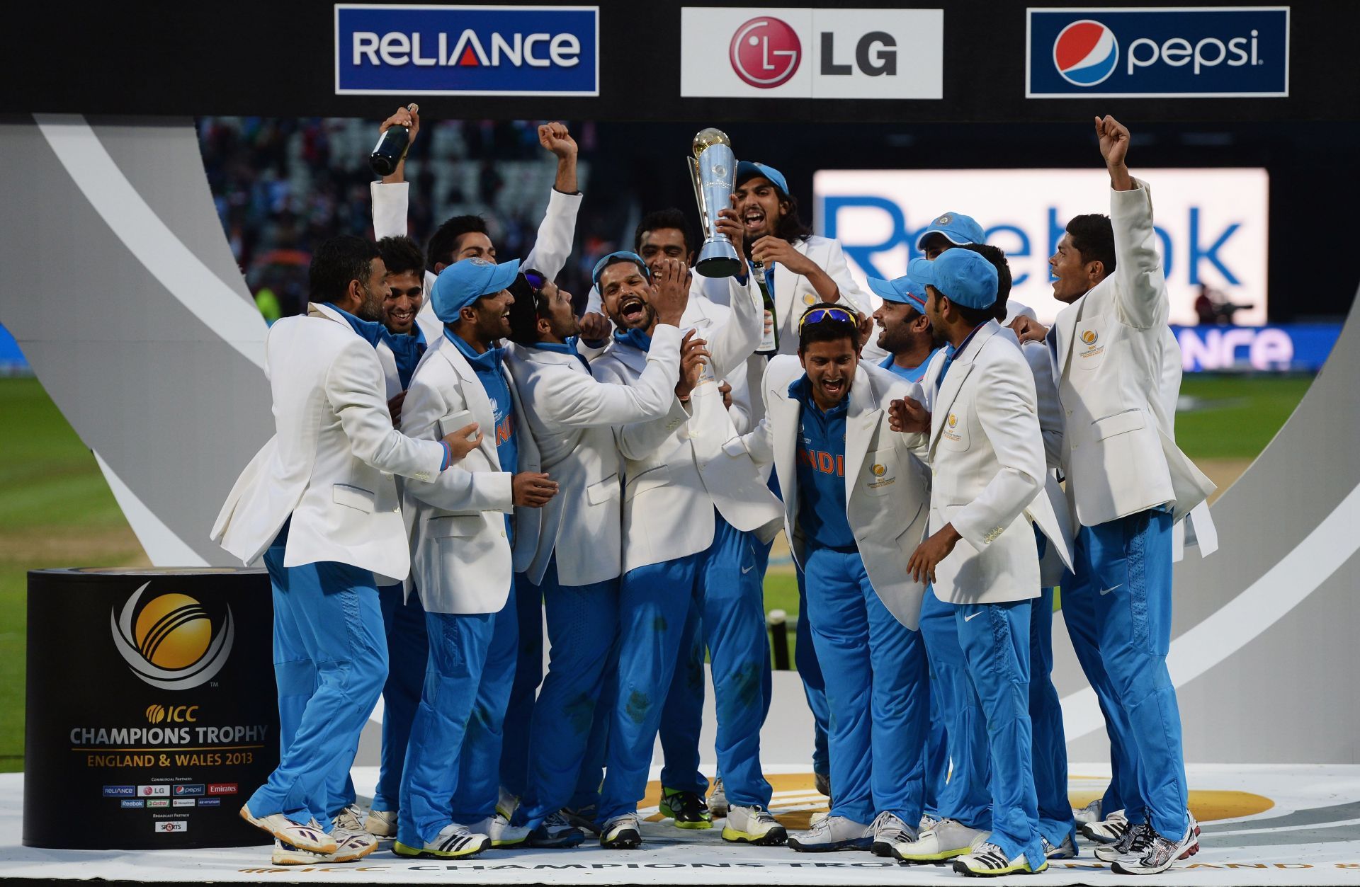 Team India are the two-time winners of the ICC Champions Trophy, clinching the title in 2000 and 2013 [Source: Getty]