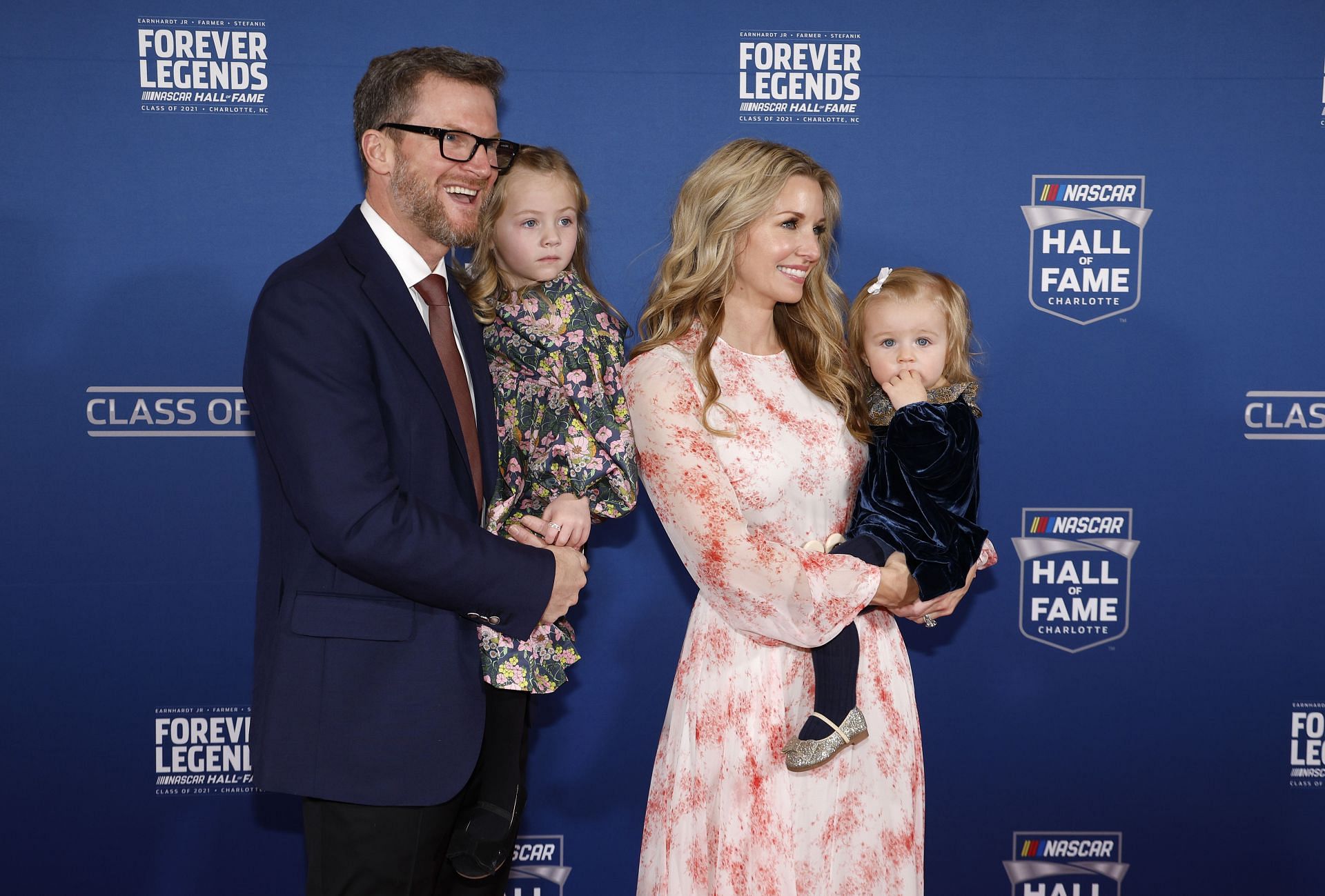 Dale Earnhardt Jr. and the family in 2021 - Source: Getty