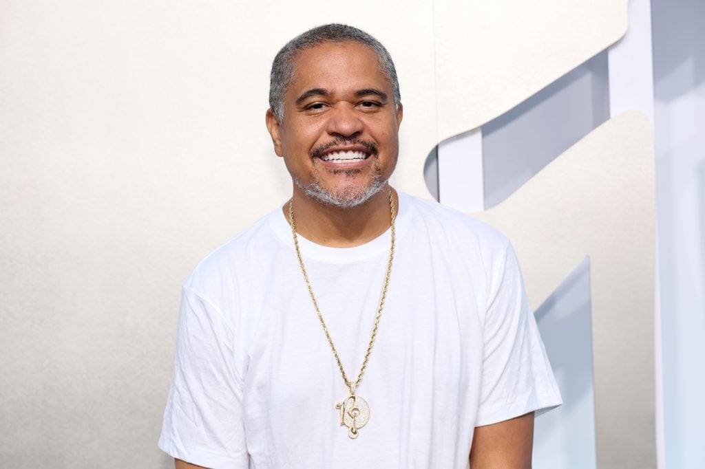 Irv Gotti attends the 2022 MTV VMAs at Prudential Center on August 28, 2022 in Newark, New Jersey. 