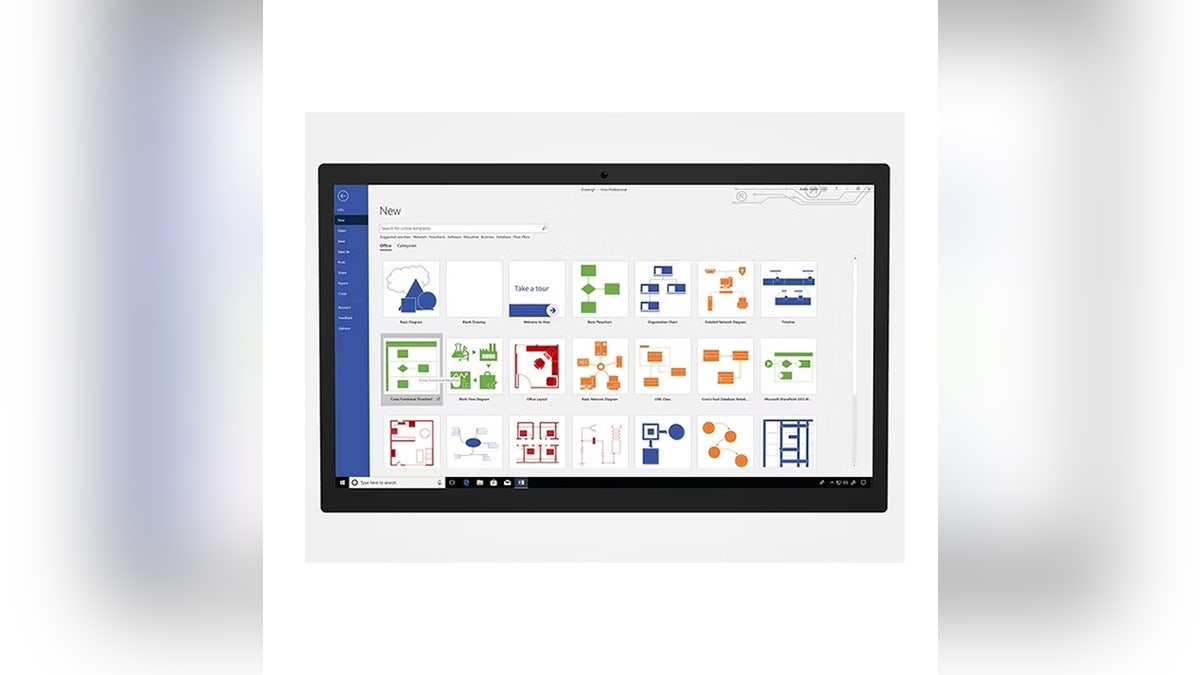 Visio has diagram options for a variety of business types. 