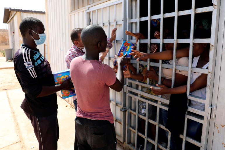 Migrant detention center Libya