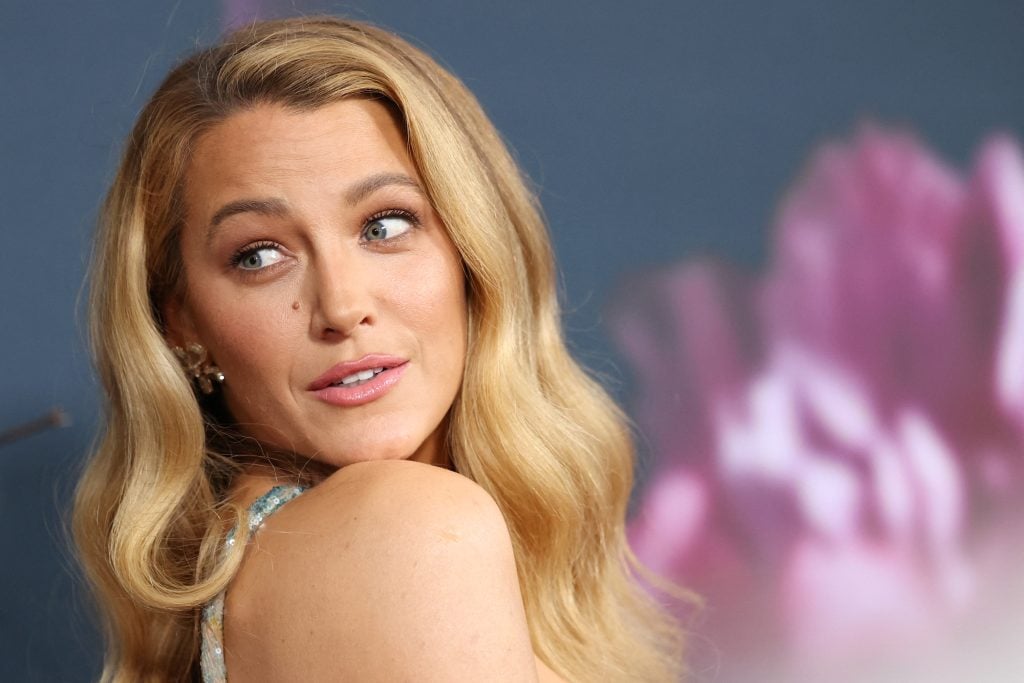 Blake Lively looks over her shoulder on August 6, 2024.