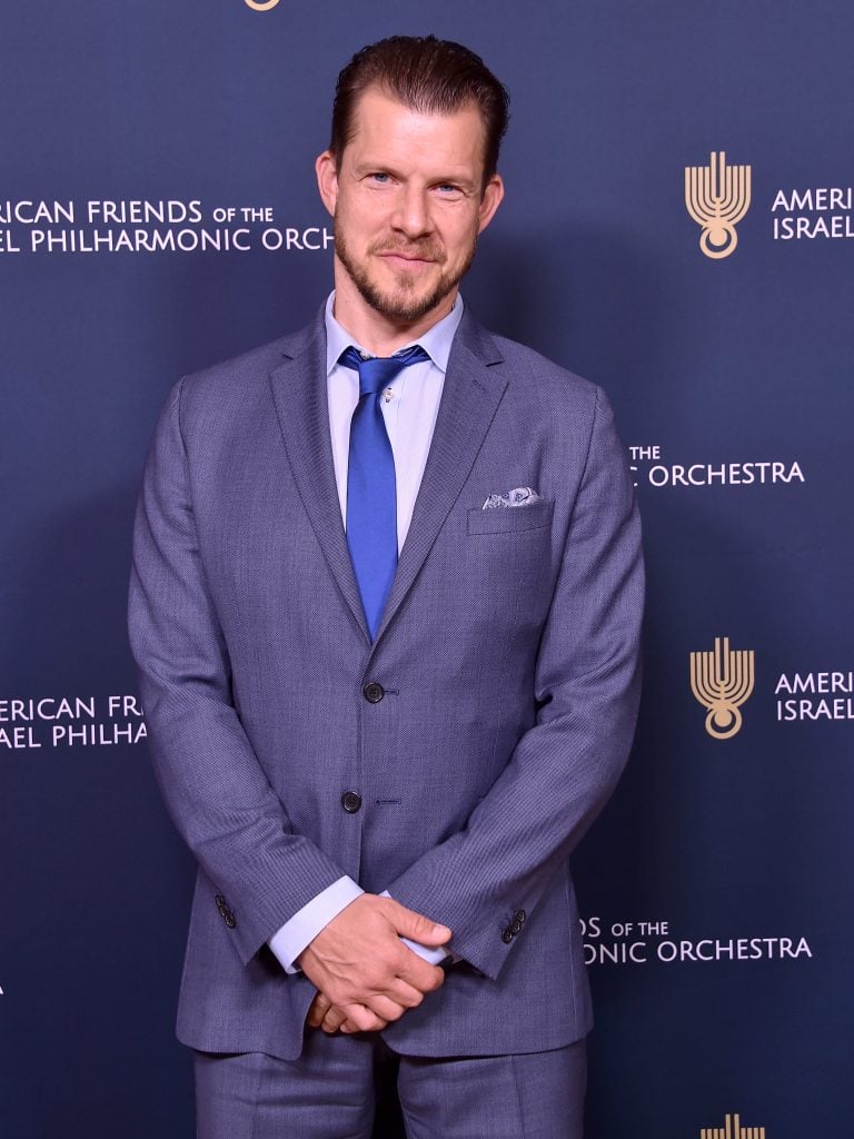 Eric Mabius arrives at the American Friends of the Israel Philharmonic Orchestra Los Angeles Gala at Wallis Annenberg Center for the Performing Arts on October 25, 2018 in Beverly Hills, California. 