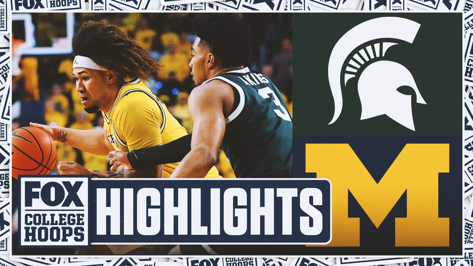 No. 14 Michigan State Spartans vs. No. 12 Michigan Wolverines Highlights | FOX College Hoops