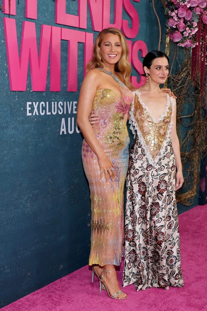 Blake Lively and Jenny Slate on August 6, 2024.