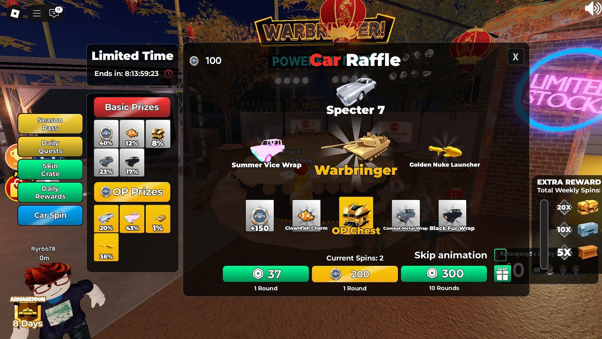 The Car Raffle (Image via Roblox)