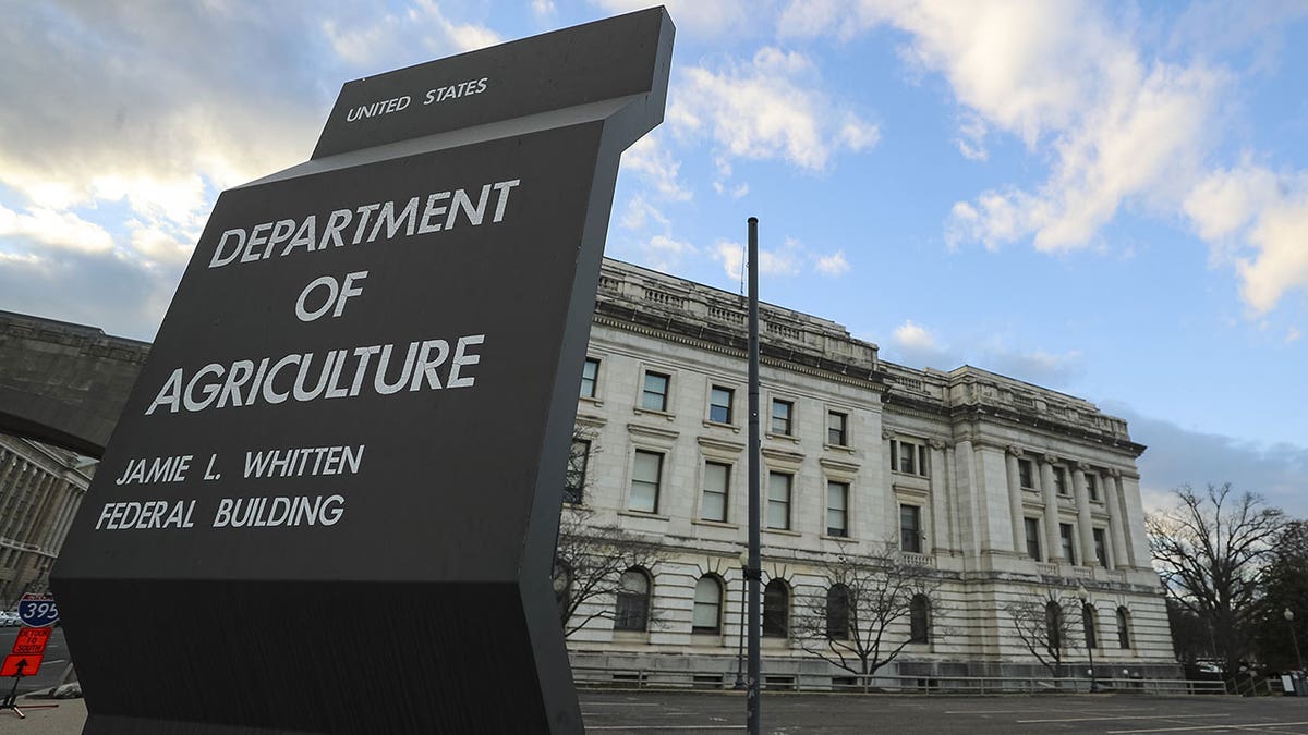 USDA sign outside of their headquarters in Washington, D.C.