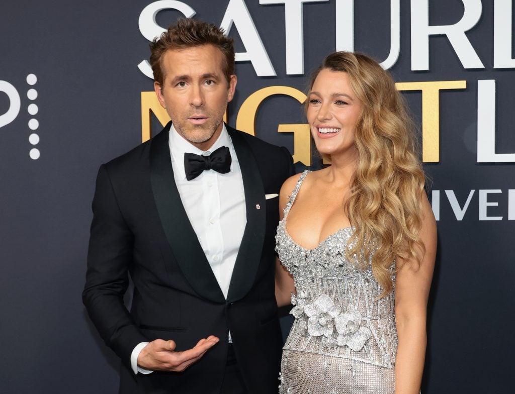 Ryan Reynolds and Blake Lively attend SNL50: The Anniversary Special on February 16, 2025 in New York City.