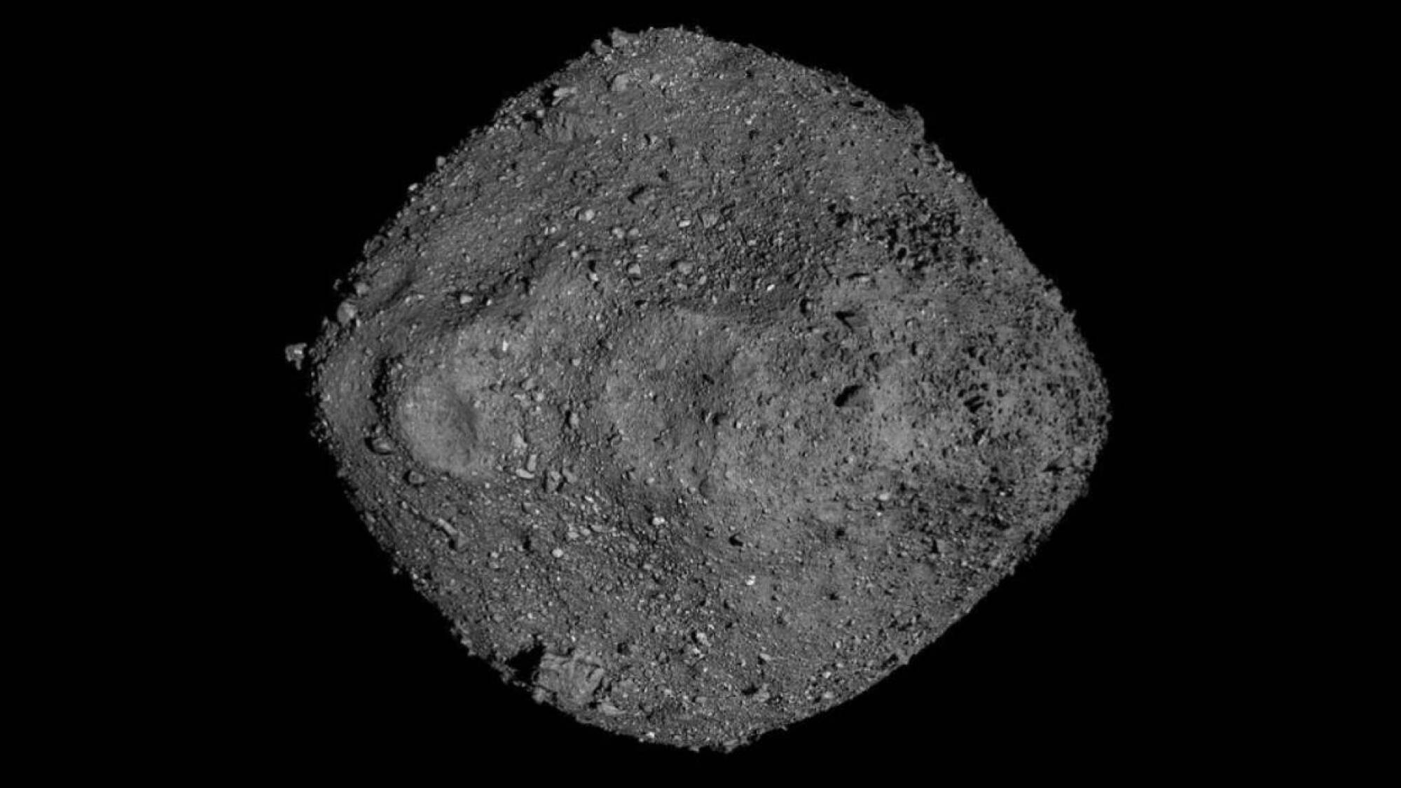 asteroid Bennu in space