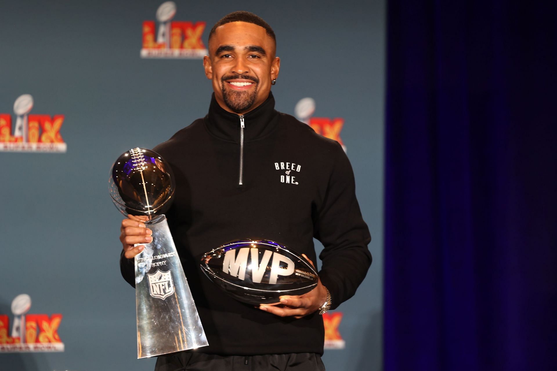 Super Bowl Handoff & Winning MVP & Head Coach Press Conference - Source: Getty