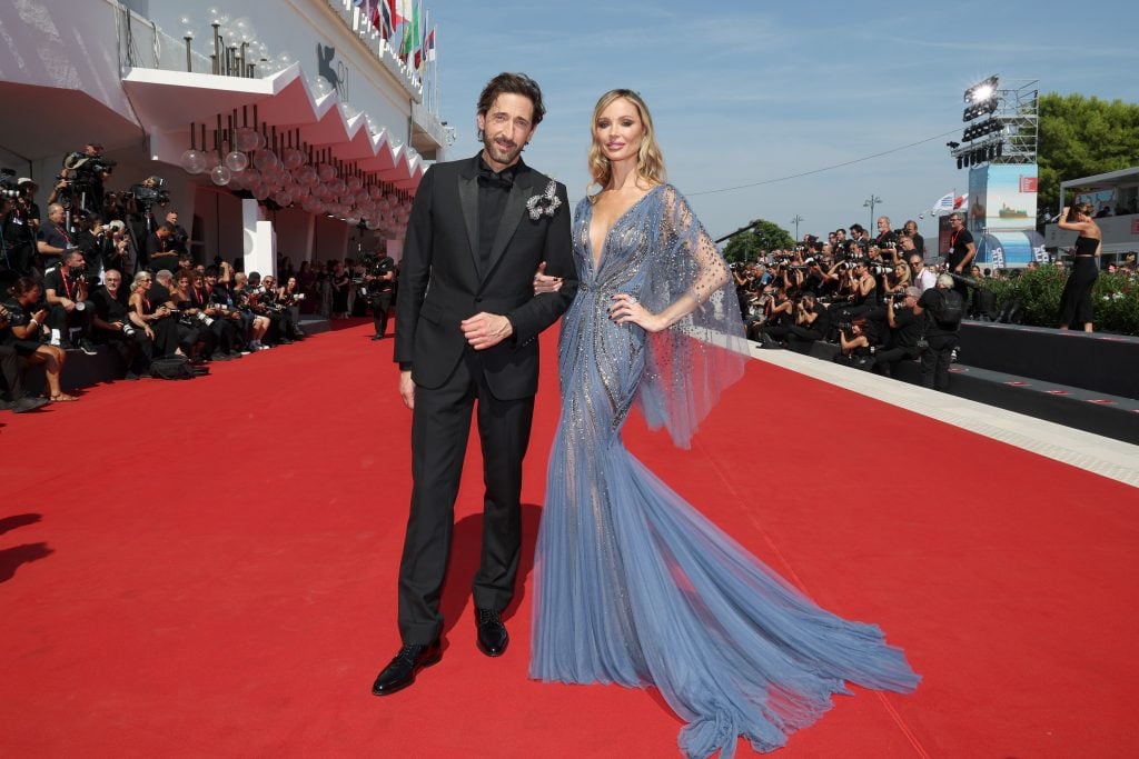 Adrien Brody and Georgina Chapman attend 