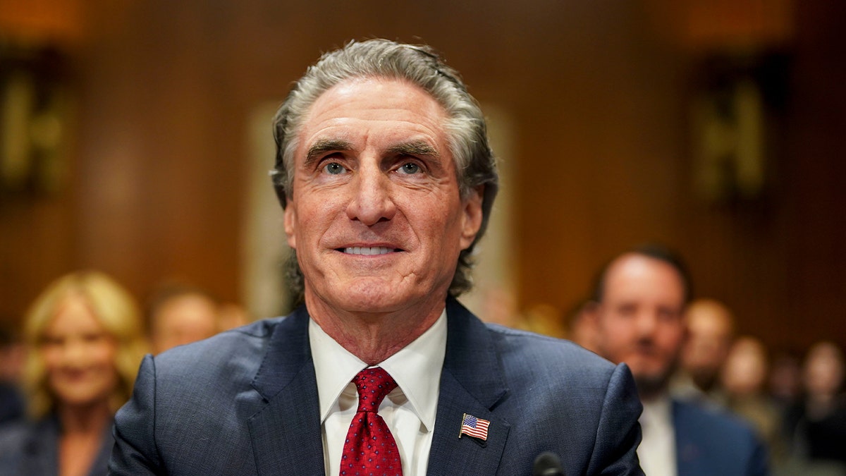 Interior Secretary Doug Burgum during a Senate Energy and Natural Resources Committee confirmation hearing in Washington, D.C., on Jan. 16, 2025.